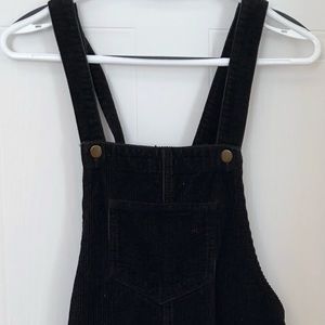 Corduroy overall dress